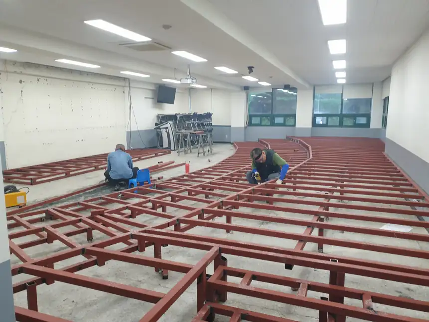 대학교 강단·경원고 단상 금속 구조틀